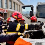 Pompierii din Mehedinti interventie de urgent si mobilizare simulare a unui accident cu victime multiple