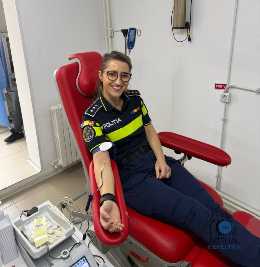Solidaritate dincolo de meserie politistii din Severin au donat sange pentru a salva vieti