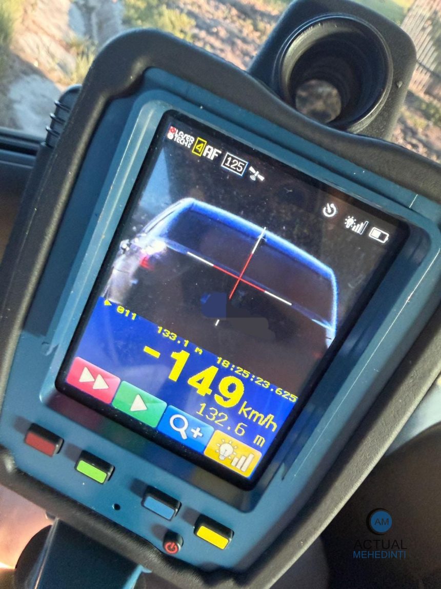 Razie pe DN 6 soferii speedoni raman fara permisi si sanctionati cu amendi de 71000 de lei in doar 4 ore