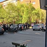 accident cu doua victime in severin masina rasturnata in urma coliziunii