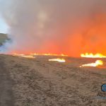 Incendiul din Slasoma s a extins in comuna Bacle mistuind 430 de hectare de vegetatie si padure