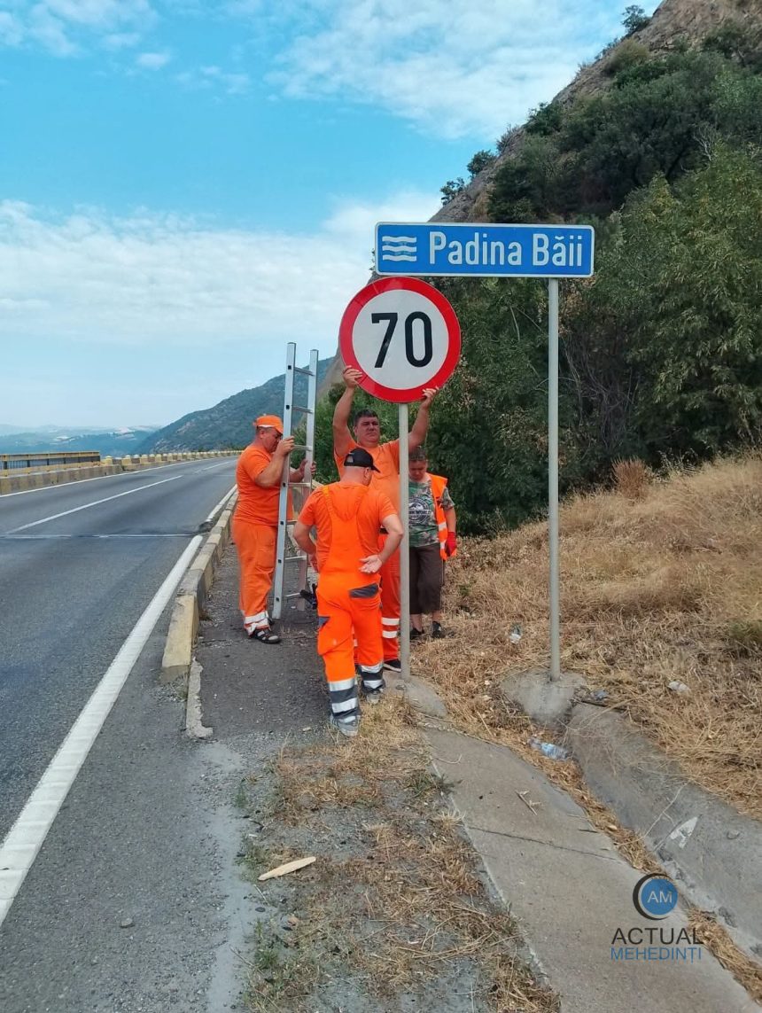 Limita de viteza de 70 km h impusa pe DN 6 pe tronsonul vamii Portile de Fier I