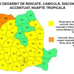 Revin temperaturile caniculare cod galben emis de ANM