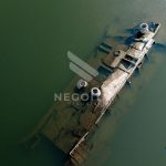 debitul dunarii continua sa scada epavele navelor scufundate in fluviu devin tot mai vizibile