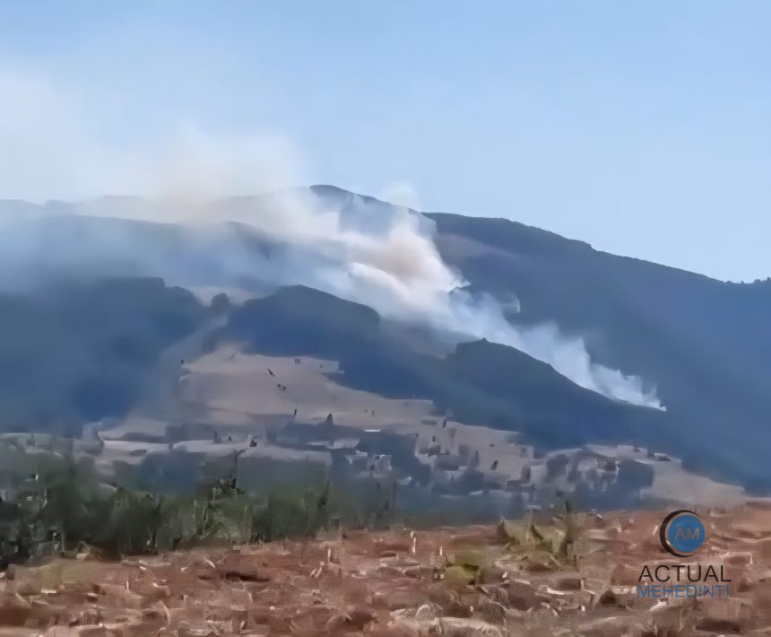 incendiu de amploare intr o padure din podeni terenul este accidentat si greu accesibil