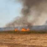 incendiu violent de vegetaie uscat in magheru flcrile s au extins pe o arie vast pompierii intervin cu mai multe echipaje