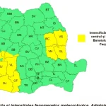 ANM anunță cod galben de ploi, vânt și răcire accentuată