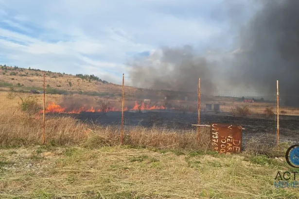 Incendiu violent pe centura Severinului: focul a cuprins un depozit de anvelope și mașini.