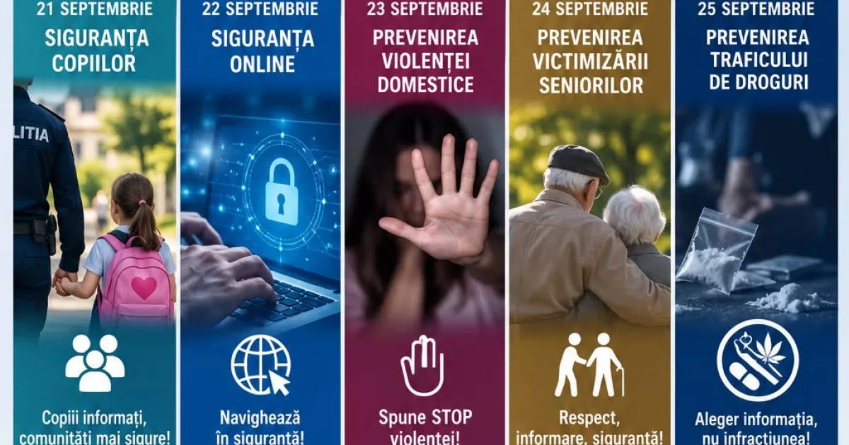 Săptămâna prevenirii criminalității începe în Mehedinți.