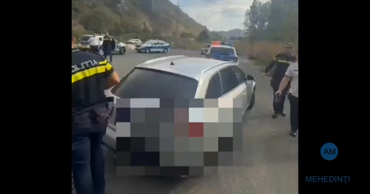 Tânăr încarcerat în Mehedinți după urmărirea pe DN6. Conducea fără permis a 20-a oară