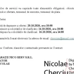 Anunț privind achiziția directă de produse și servicii